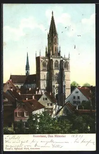 AK Konstanz, das Münster und Umgegend