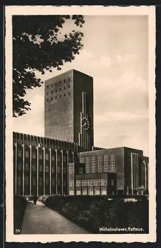 AK Wilhelmshaven, Ansicht vom Rathaus