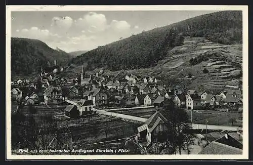 AK Elmstein /Pfalz, Ortsansicht mit Kirche