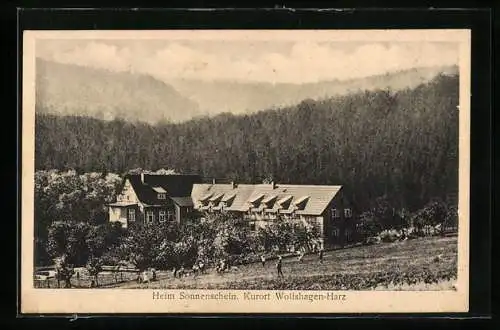 AK Wolfshagen /Harz, Heim Sonnenschein mit Umgebung