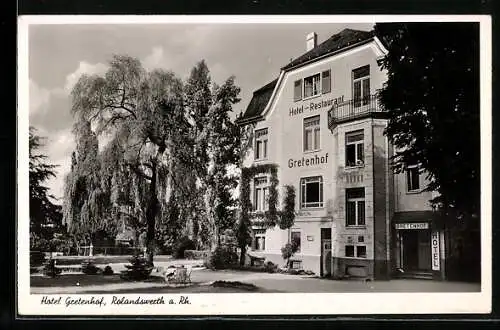 AK Rolandswerth a. Rh., Hotel Gretenhof