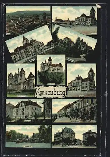 AK Korneuburg, Die Burg, Orts- und Strassenpartien, Verkehr auf dem Fluss