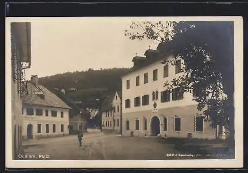 AK Oeblarn, Platz mit Gasthaus Salzinger