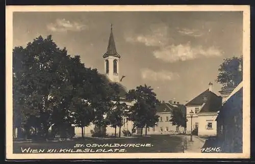 AK Wien, Khlesplatz mit St. Oswaldkirche