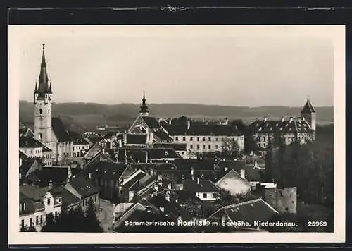 AK Horn /Niederdonau, Ortsansicht aus der Vogelschau