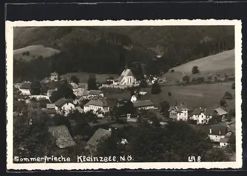 AK Kleinzell b. Hainfeld, Ortsansicht mit Kirche