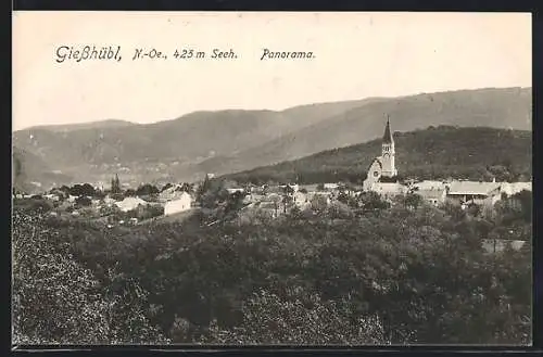 AK Giesshübl /N.-Oe., Panorama aus der Vogelschau