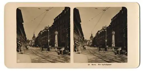 Stereo-Fotografie NPG, Berlin, Ansicht Bern, Blick in die Spitalgasse