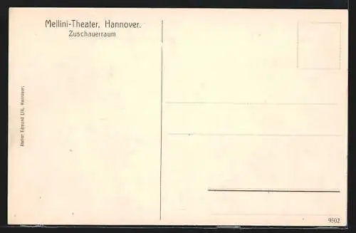 AK Hannover, Mellini-Theater - Zuschauerraum