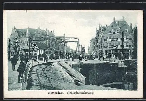 AK Rotterdam, Schiedamscheweg, Strassenbahn