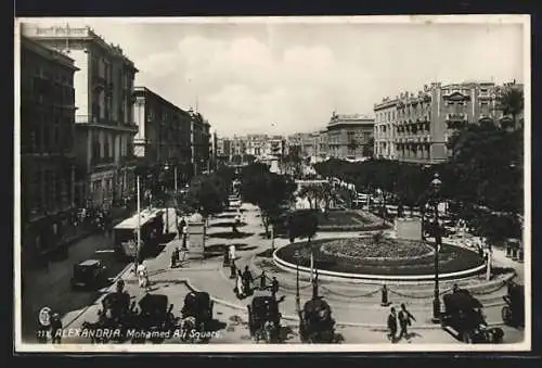 AK Alexandria, Mohamed Ali Square, Strassenbahn