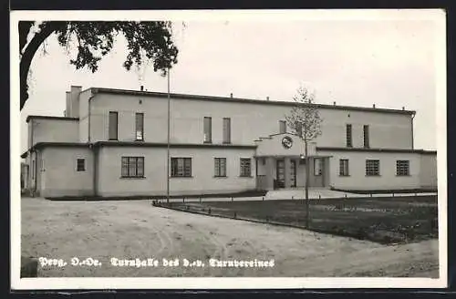 AK Perg /O. Ö., Turnhalle des Turnvereines, von der Strasse gesehen