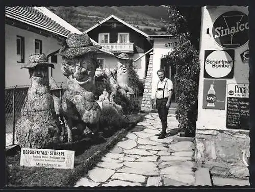 AK Bad Hofgastein, Gasthaus Bergkristallstüberl v. H. u. M. Bacher, Anger 77