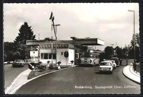 AK Radkersburg, Österreichisches Zollhaus an der Staatsgrenze