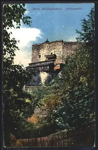 AK Teufenbach /Steiermark, Ruine Alt-Teufenbach
