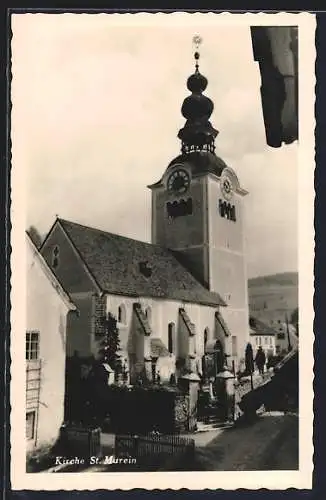 AK St. Marein, Kirche mit Friedhof