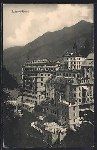 AK Badgastein, Hotel Imperial, Ortsansicht