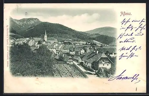 AK Aflenz, Panorama mit Kirche