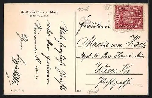 AK Frein an der Mürz, Panoramaansicht