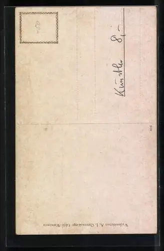 Künstler-AK Adolf (Jodolfi): Wie lieb er schreibt, Freude über einen Liebesbrief