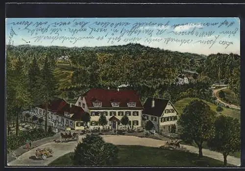 AK Vaihingen a. F., Gasthof Kurhaus Schatten bei Wildpark