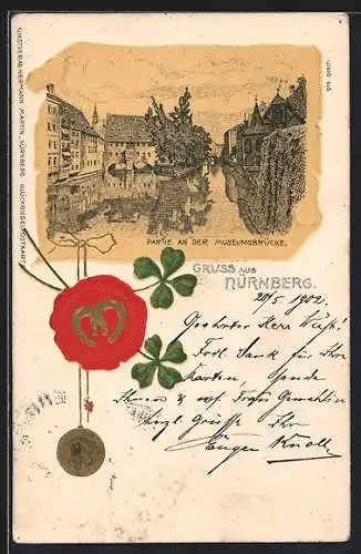 AK Nürnberg, Partie an der Museumsbrücke