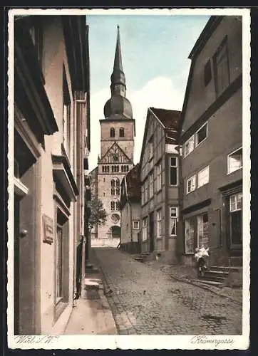 AK Werl i. W., Partie in der Krämergasse