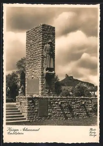 AK Gerolstein, Blick auf das Kriegerdenkmal