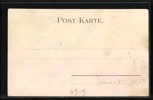 Lithographie Volksfest, Löwenbändiger