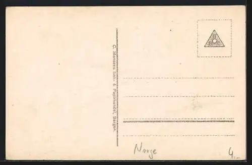 AK Bergen, Blick auf den Hafen