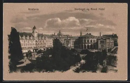 AK Kristiania, Stortinget og Grand Hotel