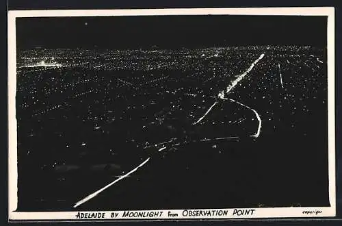 AK Adelaide, Panorama by Moonlight from Observation Point