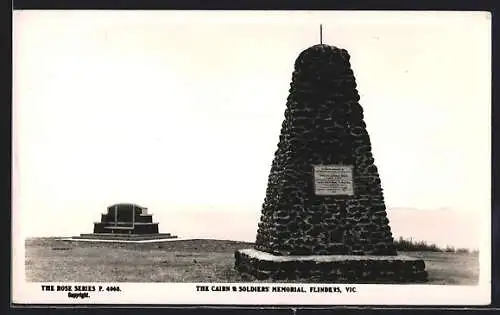 AK Flinders /Vic., The Cairn and Soldiers` Memorial