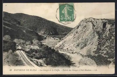 AK Blida, Les Gorges de la Chiffa, Entrée des Gorges à Sidi-Madani