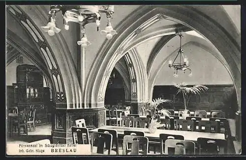 AK Breslau, im Fürstensaal des Schweidnitzer Kellers