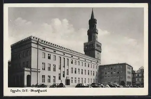 AK Oppeln, Blick zum Rathaus