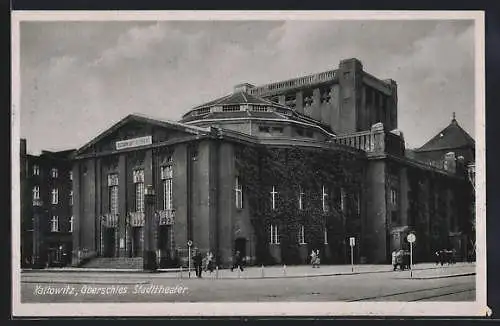 AK Kattowitz, Oberschles. Stadttheater