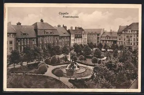 AK Oppeln, Gebäude und Anlagen am Friedrichsplatz