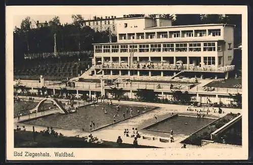 AK Bad Ziegenhals, Blick auf das Waldbad