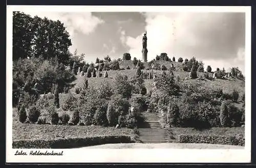 AK Labes, Aufstieg zum Heldendenkmal
