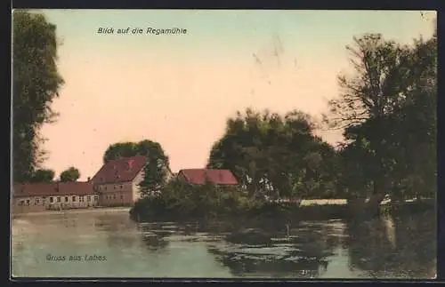 AK Labes, Blick auf die Regamühle