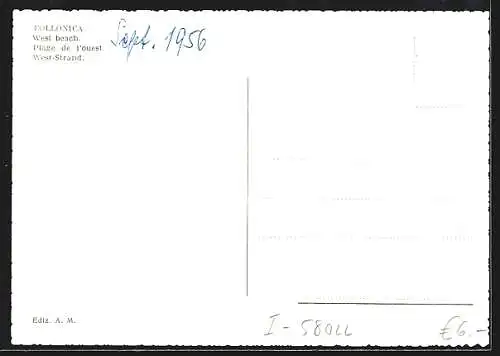 AK Follonica, Spiaggia di Ponente