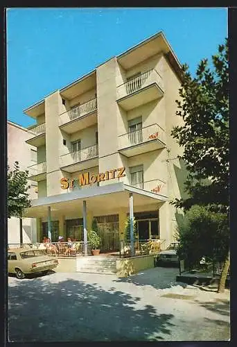 AK Rimini, Rivazzurra di Rimini, Pensione St. Moritz, Viale Pegli 4