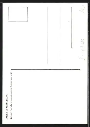 Künstler-AK Modigliana, La Rocca