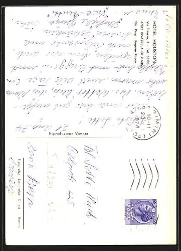 AK Rimini, Rivabella di Rimini, Hotel Houston, Via Timavo 3