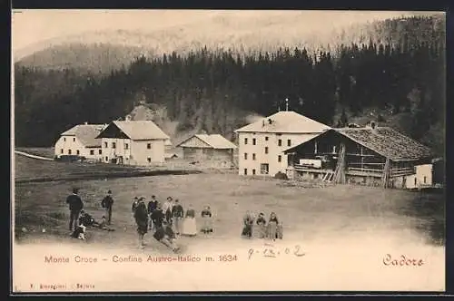 AK Comelico Superiore, Il passo di Monte Croce di Comelico, Confine Austro-Italico