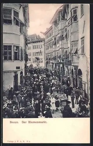 AK Bozen, Ansicht vom Blumenmarkt