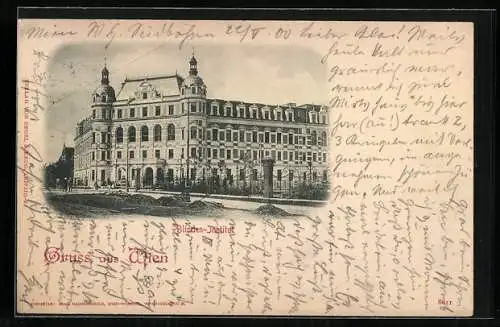 AK Wien, Strassenpartie am Blinden-Institut