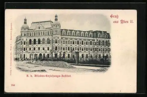 AK Wien, k. K. Blinden-Erziehungs-Institut