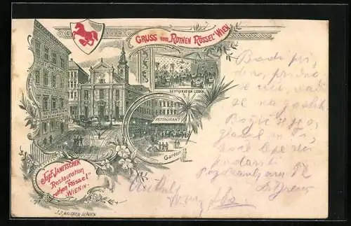 AK Wien, Restaurant Josef Janetschek Zum Rothen Rössel